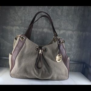 Michael Kors Brown and Tan Hobo Bag